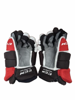 CCM HGTK Pro Stock Glove - Brown/White/Red -Hockey Stick Man HGTK 3