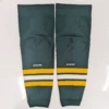 NCAA - New CCM Hockey Socks (Green/White/Yellow) -Hockey Stick Man NewVermontCCMGreen