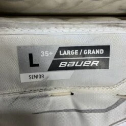Bauer Vapor HyperLite - Used Pro Stock Goalie Pads (White/Silver) -Hockey Stick Man Photo2023 04 25 31026PM