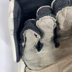 Bauer CCM Premier Pro - Used Pro Stock Goalie Blocker (White/Yellow/Black) -Hockey Stick Man Photo2023 04 27 34934PM