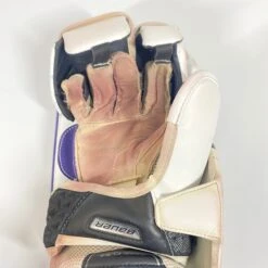Bauer Supreme 2S Pro - Used Pro Stock Goalie Pads - Full Set (White/Purple/Black) -Hockey Stick Man Photo2023 05 04 125806PM