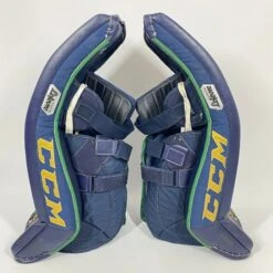 CCM Premier II - Used Pro Stock Senior Goalie Pads (Navy/Gold) -Hockey Stick Man Photo2023 05 24 120233PM