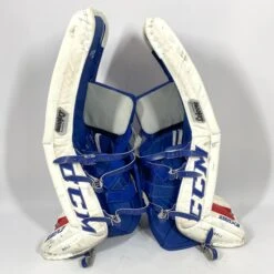 CCM Extreme Flex III - Used NCAA Pro Stock Senior Goalie Pads (White/Blue/Red) 9 CCM Extreme Flex III - Used NCAA Pro Stock Senior Goalie Pads (White/Blue/Red) -Hockey Stick Man Photo2023 05 24 123939PM