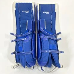 CCM Extreme Flex III - Used NCAA Pro Stock Senior Goalie Pads (White/Blue/Red) 10 CCM Extreme Flex III - Used NCAA Pro Stock Senior Goalie Pads (White/Blue/Red) -Hockey Stick Man Photo2023 05 24 124008PM