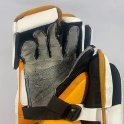 CCM Extreme Flex 5 - Used Pro Stock Goalie Blocker (Green/Yellow) -Hockey Stick Man Photo2023 06 06 64621PM