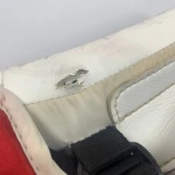 CCM Extreme Flex 6 - Used NHL Pro Stock Goalie Blocker (Red/Yellow) 9 CCM Extreme Flex 6 - Used NHL Pro Stock Goalie Blocker (Red/Yellow) -Hockey Stick Man Photo2023 06 06 70352PM