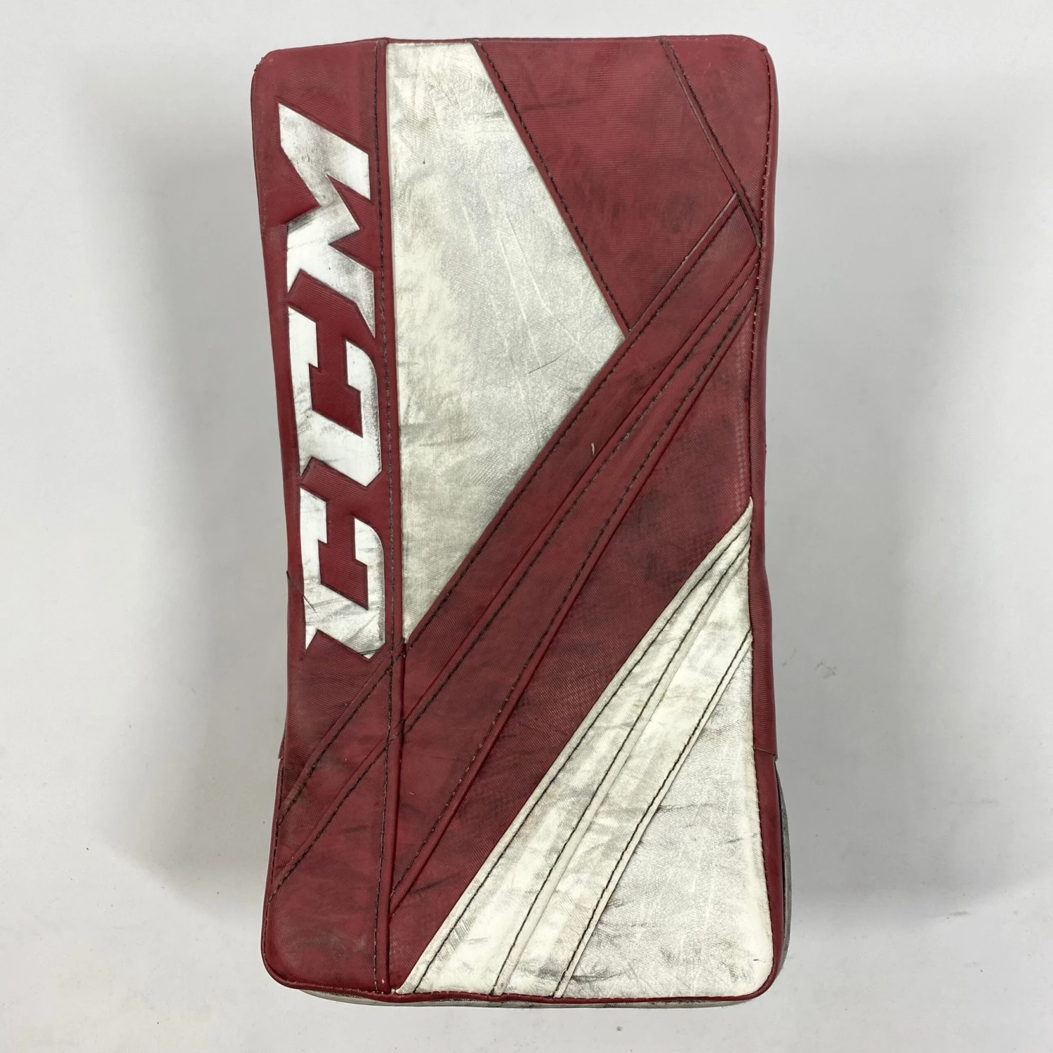 CCM Extreme Flex 5 - Used Full Right Pro Stock Goalie Blocker (Maroon) 3 CCM Extreme Flex 5 - Used Full Right Pro Stock Goalie Blocker (Maroon)