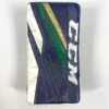 CCM Extreme Flex III - Used Pro Stock Goalie Blocker (Navy/Green/Gold)
