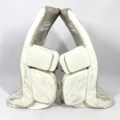 CCM AXIS - Used Pro Stock Goalie Pads (White) -Hockey Stick Man Photo2023 06 13 121229PM