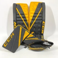 CCM Extreme Flex IV - Used Pro Stock Goalie Full Set (Black/Yellow)