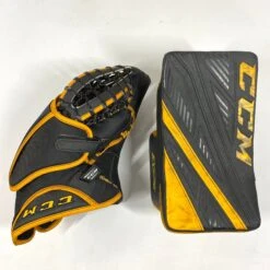 CCM Extreme Flex IV - Used Pro Stock Goalie Full Set (Black/Yellow) -Hockey Stick Man Photo2023 06 13 13644PM