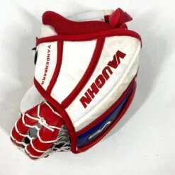 Vaughn Velocity V9 - Used Pro Stock Goalie Glove - (Red/Blue/White) -Hockey Stick Man Photo2023 06 14 24236PM
