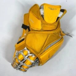 Bauer Vapor 2X Pro - Used Pro Stock Goalie Glove - (Yellow) 9 Bauer Vapor 2X Pro - Used Pro Stock Goalie Glove - (Yellow) -Hockey Stick Man Photo2023 06 14 30801PM