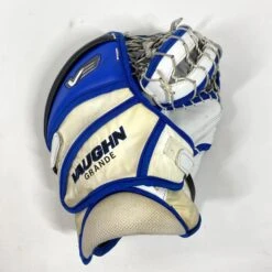 Vaughn Velocity V9 - Used Pro Stock Goalie Glove - (White/Purple/Blue) -Hockey Stick Man Photo2023 06 14 31033PM