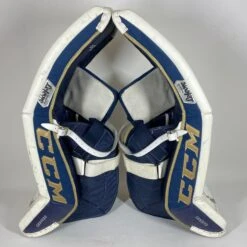 CCM Premier II - NCAA Pro Stock Full Goalie Set (White/Gold/Blue) 14 CCM Premier II - NCAA Pro Stock Full Goalie Set (White/Gold/Blue) -Hockey Stick Man Photo2023 08 16 121109PM