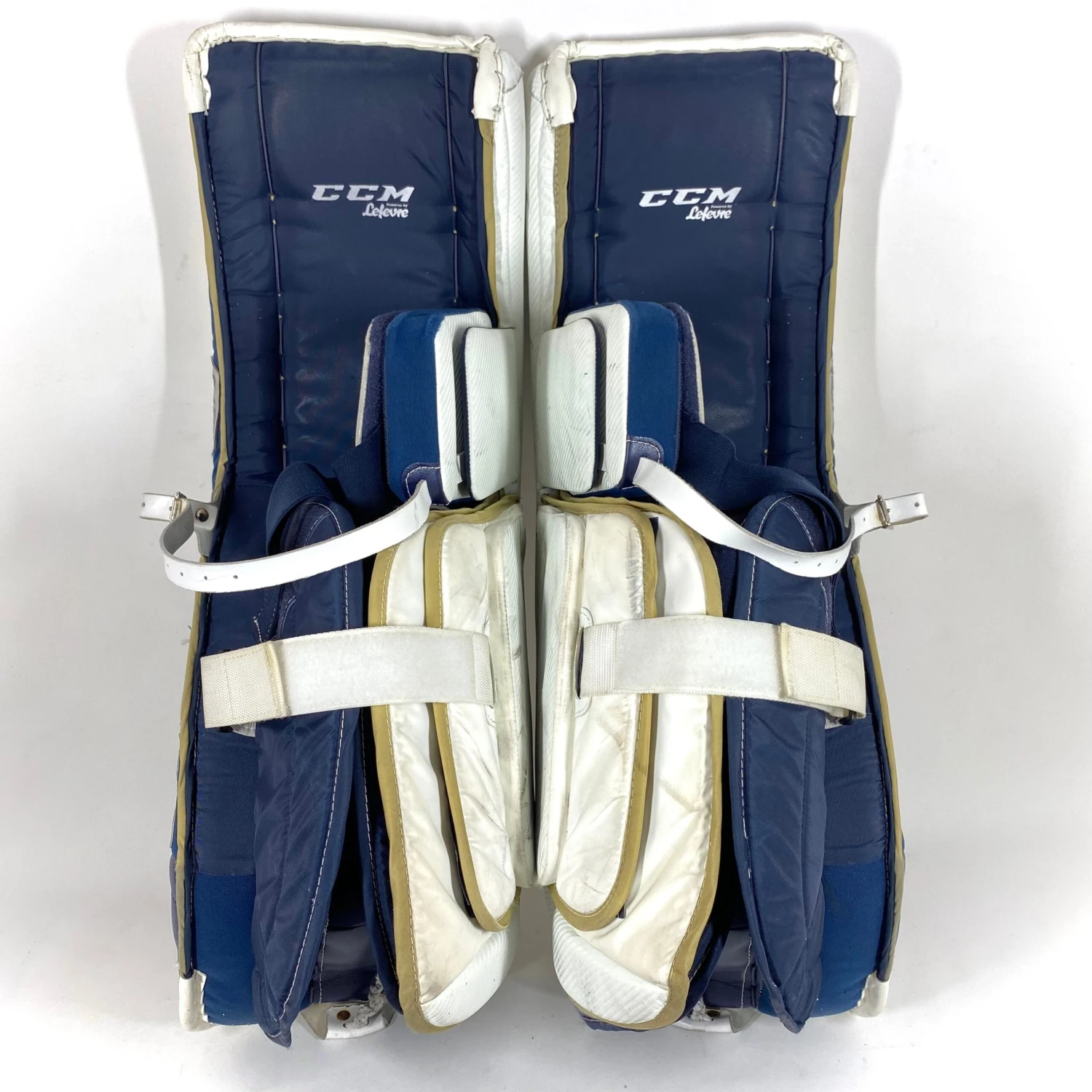 CCM Premier II - NCAA Pro Stock Full Goalie Set (White/Gold/Blue) 6 CCM Premier II - NCAA Pro Stock Full Goalie Set (White/Gold/Blue) - Image 4