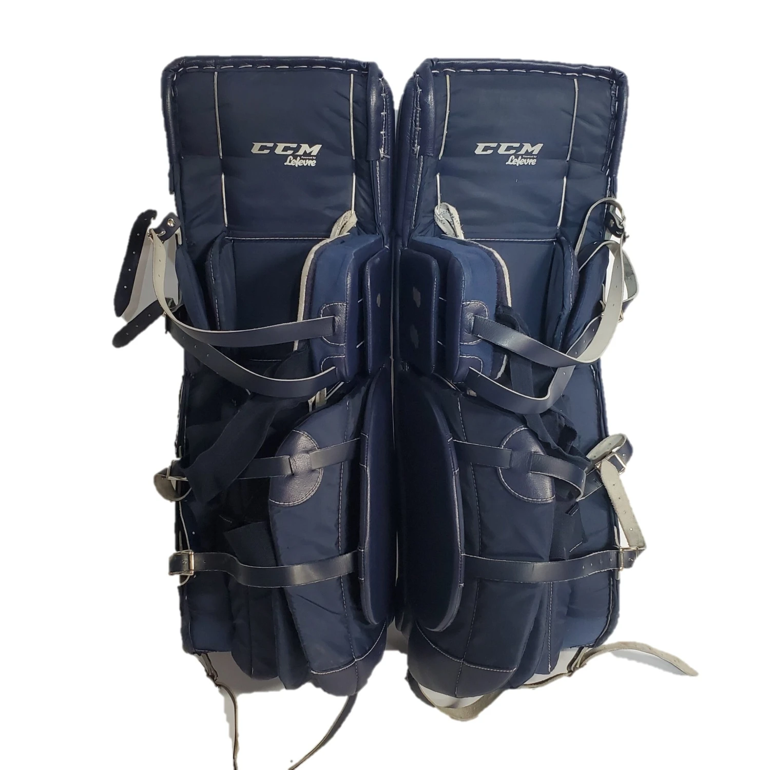 CCM Extreme Flex IV - Used Pro Stock Goalie Pads - (Navy/White) 6 CCM Extreme Flex IV - Used Pro Stock Goalie Pads - (Navy/White) - Image 4