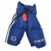 CCM HP70 - NHL Pro Stock Hockey Pants - Vancouver Canucks - (Green/White/Blue) 1 CCM HP70 - NHL Pro Stock Hockey Pants - Vancouver Canucks - (Green/White/Blue) -Hockey Stick Man hp70front